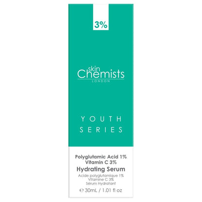 Hydrating Serum Polyglutamic Acid 1%, Vitamin C 3% 30ml